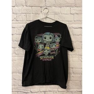 Stranger Things Shirt Adult Large Arcade Blacklight Limited Ed Funko Pop